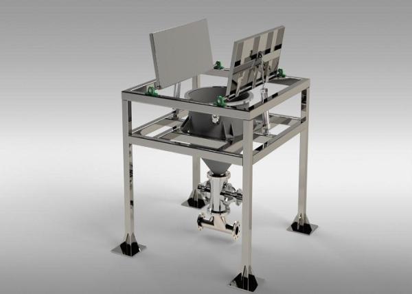 Stainless Steel Pneumatic Conveyor Equipments / Ton Bag Unpacking Equipments