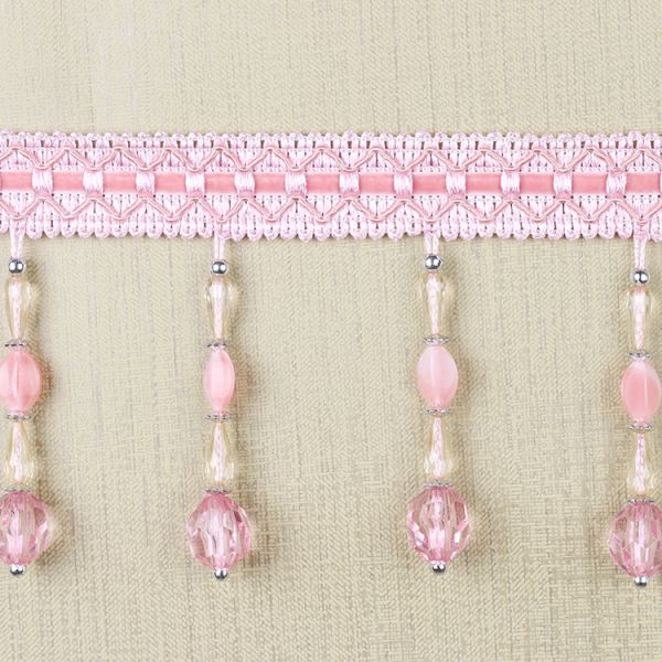 Handmade fashionable chain beads lace tassels fringes for curtain/sofa/pillow decoration