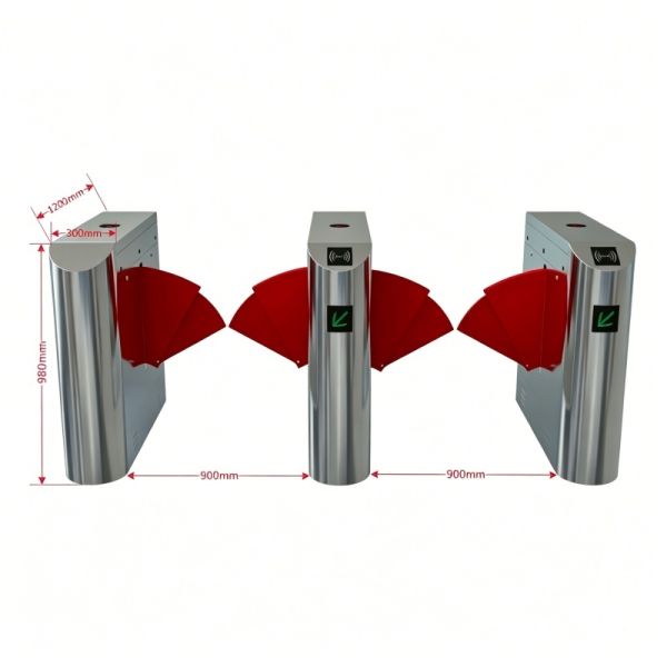 Intelligent Flap Barrier Gate Y04 for Airport and Metro Stations