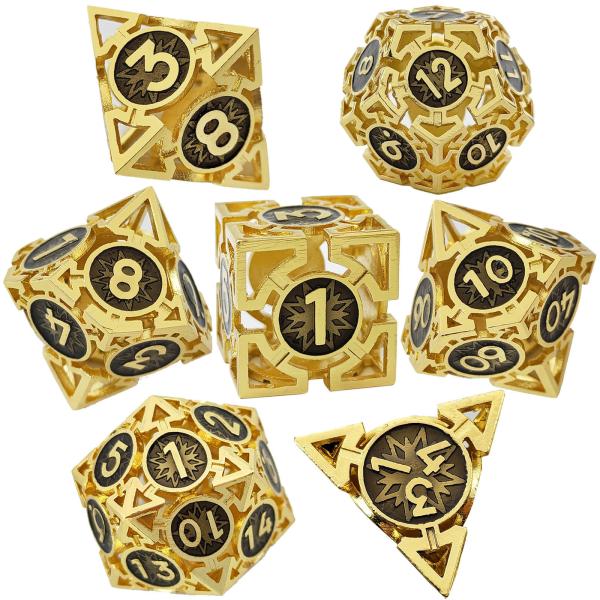 Arrow Hollow Metal Dice Suit Multi -Faceted DND Dungeon And Dragon
