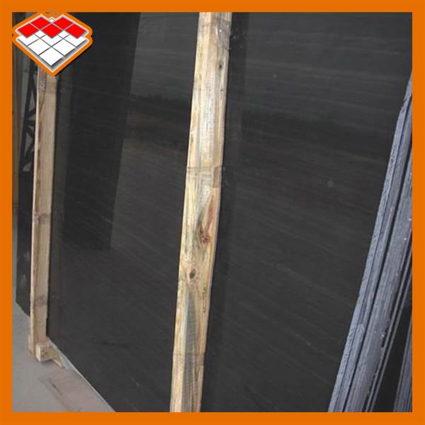 Black Wood Marble Stone Slabs Flooring With 100Mpa Compressive Strength