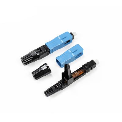 Fiber Optic Fast Connector SC APC UPC Quick Connector For FTTH Drop Cable Field Termination