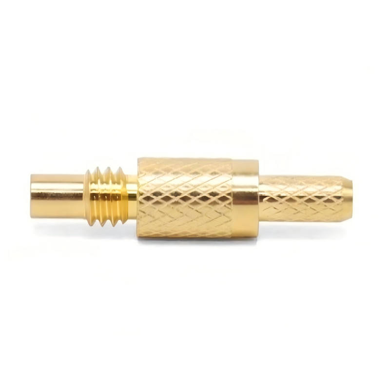 Gold Plated Brass SSMC Connector with 50Ω Impedance and DC-6GHz Frequency Range for RF Applications
