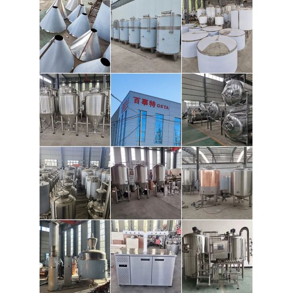 200 л 300 л Пивоваренное оборудование 2 емкости Пивоваренная пивоварня Толщина запасов за пределами 2 мм