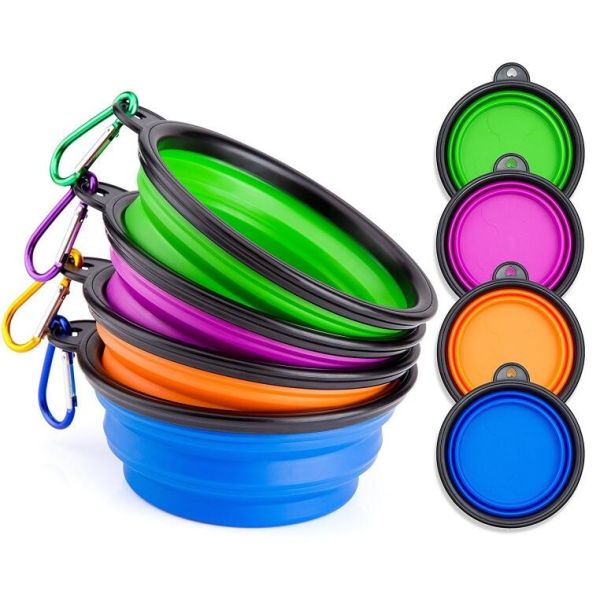 Lovely Personalized portable pet dog food water bowl ceramic plastic, Drink Dispenser Dog Cat Feeder Water Bowl, pet bow