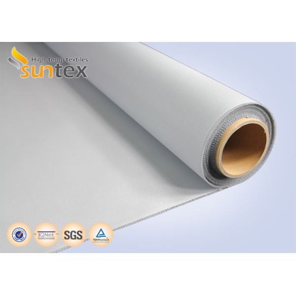 M0 Certified 4H Satin 0.41mm Double PU Coated Fire Retardant Curtain Fabric