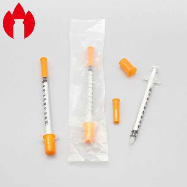 Шприц 1ml инсулина PP медицинской впрыски пластиковый устранимый