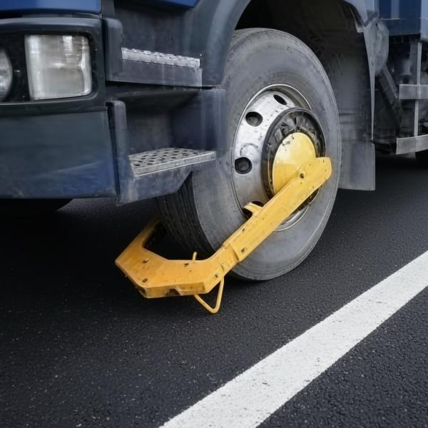 ROADSAFE Heavy Duty Suction Wheel Lock for Car/Truck Tires 90-140cm Size Plastic & Steel Construction