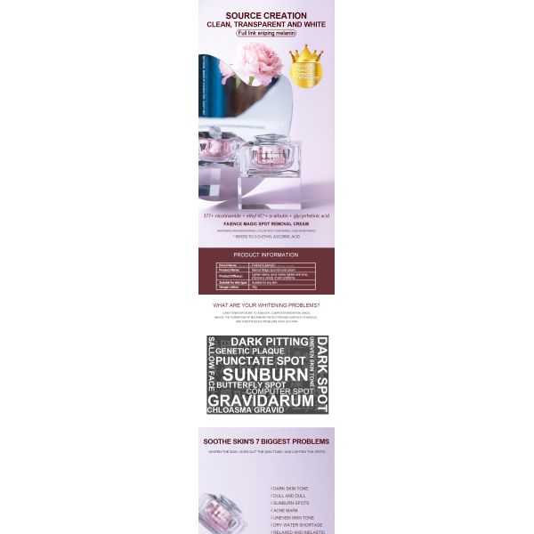 China Manufacturer's Whitening Cream Wholesale Niacinamide Antioxidant Moisturizing Exfoliating Revitalizing Dark Circles