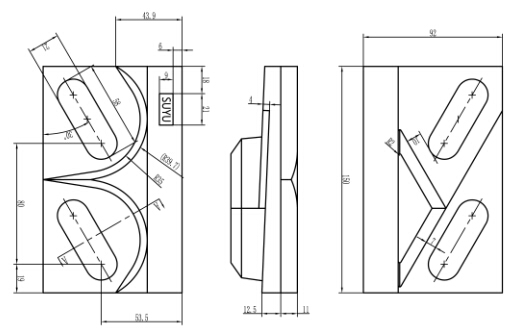 Сталь углерода 2 - струбцина следа крана рельса Клипс/К235 А100 КУ100 отверстий