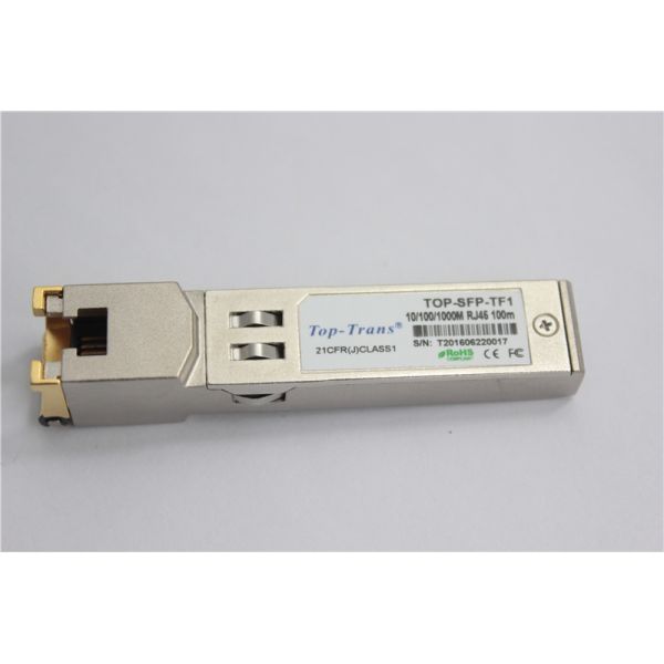 Приемопередатчик SFP совместимой меди FCLF8522P2BTL 100m Gen2 RJ-45 оптически