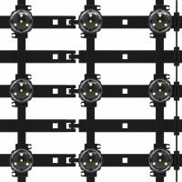 Écran à grille LED étanche à l'eau écran pixel transparent facile à installer écran intelligent LED Pixel Net