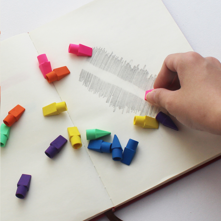 Wholesale Kids Stationery Custom Multicolor Creative Pencil Eraser