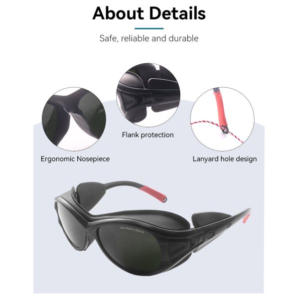 laser protective glasses laser glasses GOGGLE GLASSES 1064nm safety glasses laser lenses protect laser 200-2000nm OD3+ laser protection LASER SAFETI GLASSES laser lenses protect laser ipl glasses