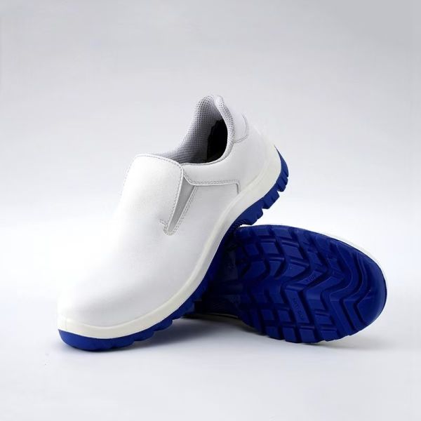 White ESD Kichen Safety Shoes Steel Toe, Anti-Smash Cleanroom Approved
