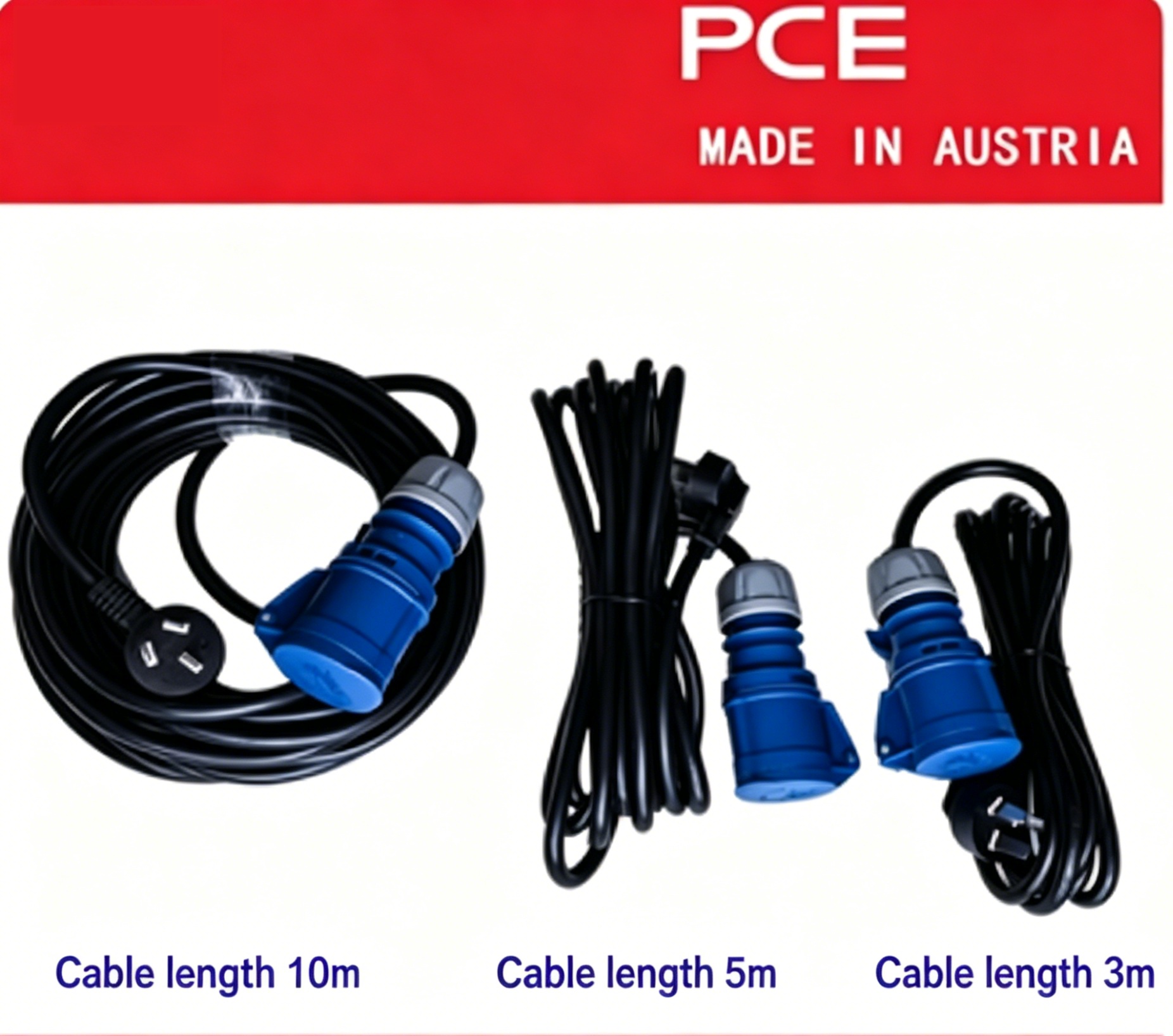 European  IEC C19 220V16A Stage Lighting Extension Cable RV External Mains Power Charging Conversion Cable Customizable 3-10m