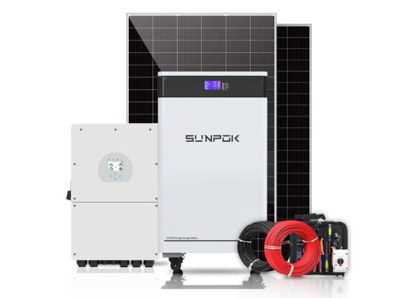230V 3Kw 5Kw 8Kw 10Kw Kit de Sistema Solar Híbrido Para Casa e Empresas