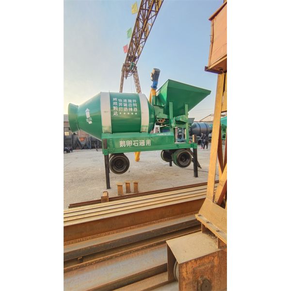 JZM500 Fixed Hopper Speed Drum Concrete Mixer Mobile 500L Output Capacity