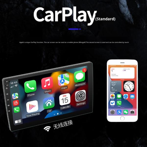 Creatall 9 Inch Universal Dashboard GPS Navigation Player Android All-in-One Wireless CarPlay with ADS for Automotive Use