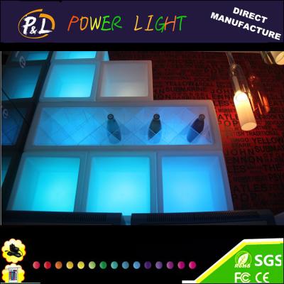 Bar Furniture Plastic RGB Color Changing LED Wine Cabinet
