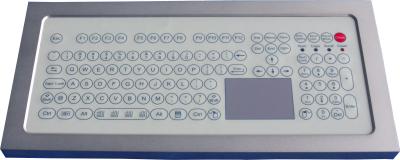 Teclado industrial do Desktop da membrana de USB, teclado compacto com touchpad