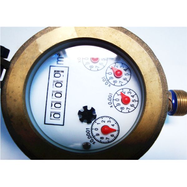 Brass Rotary Volumetric Water Meter Dry Dial For Cold Water LXH-15