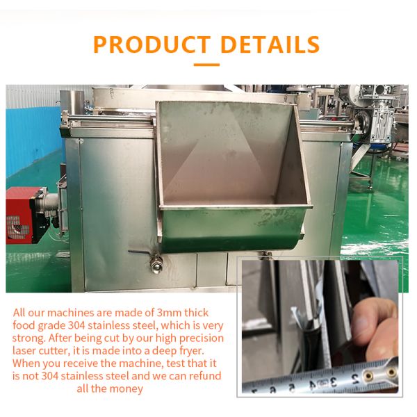 Batch Type Groundnut Frying Machine With Non Stick Coating Automatic Discharging
