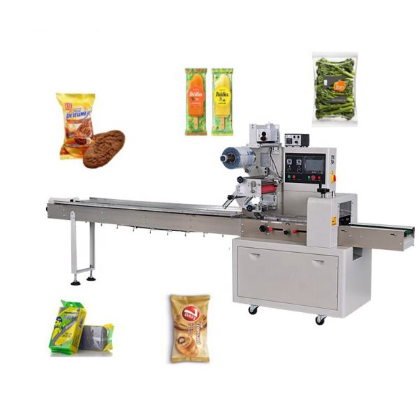 Горизонтальная подача создавая программу-оболочку машина упаковки 25bags/Min сумки подушки
