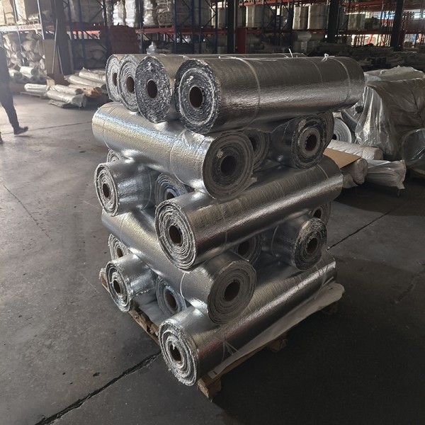 Aluminum Foil Cloth Fiberglass Composite Anti Radiation Thermal Blanket Fireproof Insulation