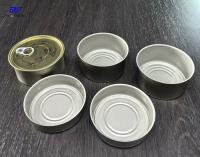 D99x27mm Boîte d' étain en métal vide avec couvercle ouvert, boîte d' étain ronde pour les poissons / soupes / bœufs / moules / ananas / tomates