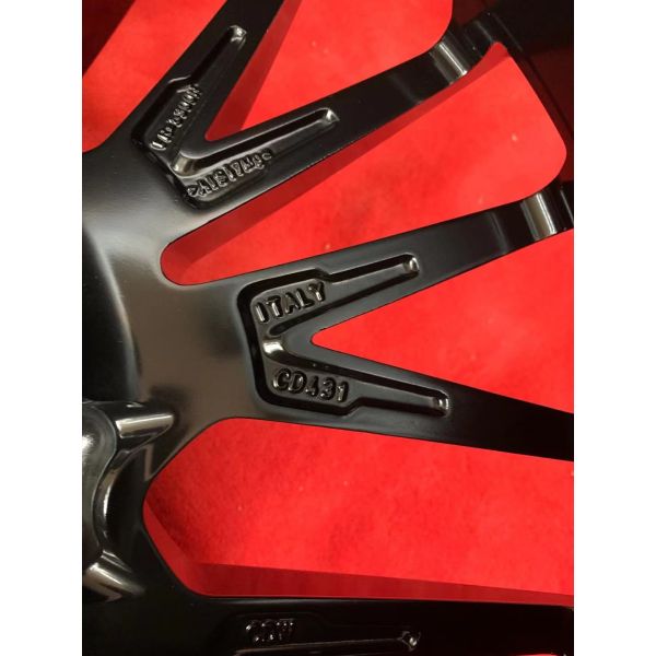 ET46 9.5J 21 Inch Black Alloy Wheels Rims For Porsche Multi Spokes