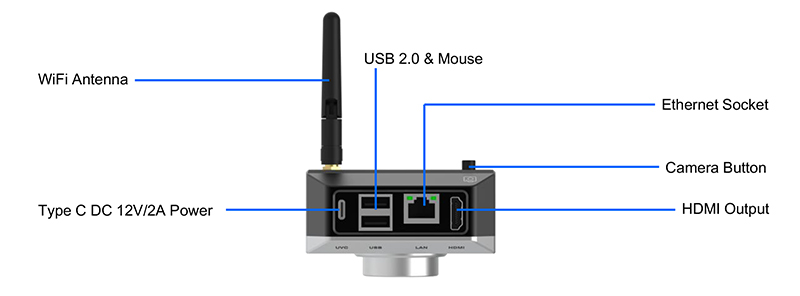 Камера микроскопа OPTO-EDU A59.3508 8.0M WIFI HD цифров
