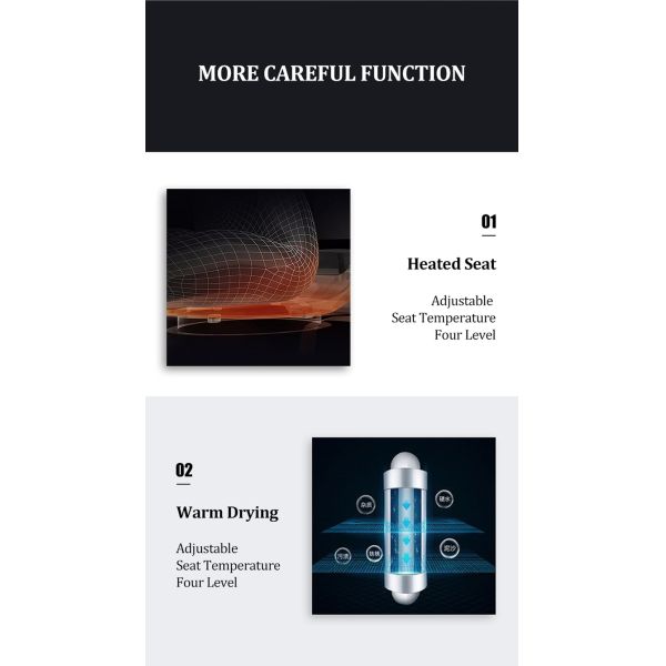 Hot Selling Sanitary Ware Intelligent Seat Heating Ceramic Automatic Smart Toilet