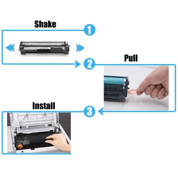 Black 48A  Laser Toner Cartridge CF248A  For HP Laserjet Pro M15a M15w M28w