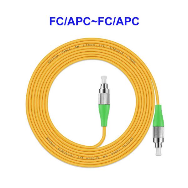 Single Mode Simplex OS2 Optical Fiber Patch Cord 45KG Tensile Strength