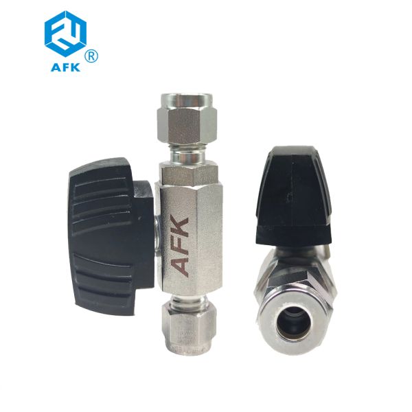 Low Pressure 1000 PSI 2 Piece Stainless Steel Ball Valve 316 Double Ferrule Forged