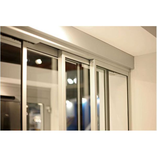 Diaphanous Gass aluminum profile exterior Telescopic Sliding Door OEM Service