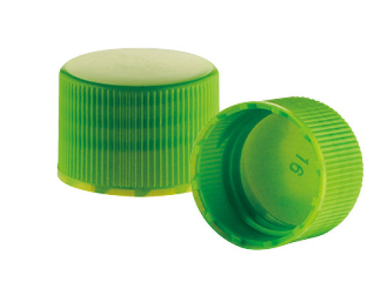 JL-CP104 18 20 24 410 Ribbed Smooth coloured plastic screw caps for PET Bottle