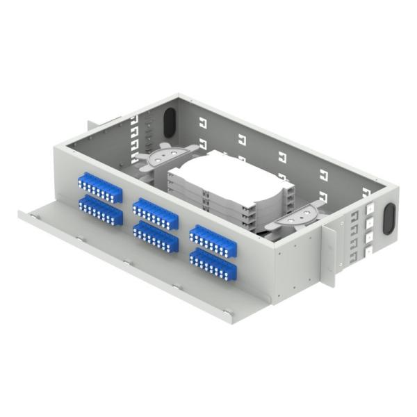FTTH 96 Core Capacity Patch Panel 19 Inch Optical Distribution Frame with LC