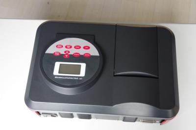 Amônia dobro visível do espectrofotômetro do feixe do benzoato de sódio