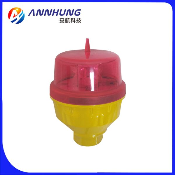 LED Aviation Obstruction Light with Steady-burning/20/30/60 Adjustable Flash Characteristics and 360-degree Horizontal Output for 10 Years Plus Life Expectancy