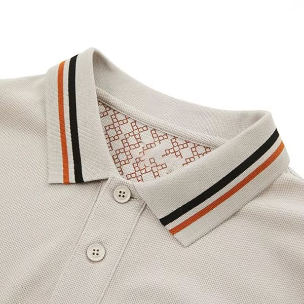 Custom Logo Size Fabric Quick Dry Striped Short Sleeve Polo T Shirts Latest Design for Men Printed