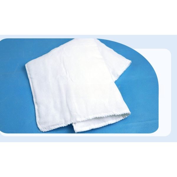 White Disposable Medical Cotton Pad Independent Vacuum 10*20