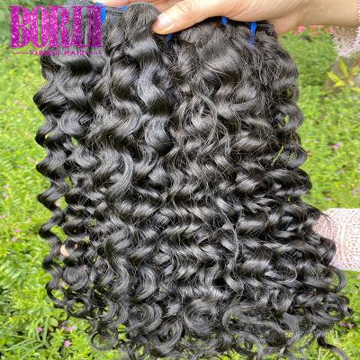 No Tangle Human Hair Weave Bundles Peruvian Virgin Water Wave Bundles Smooth