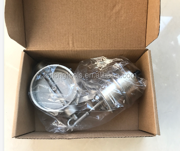 Universal año de acero inoxidable conjunto de válvula de escape con actuador de vacío 2.5 