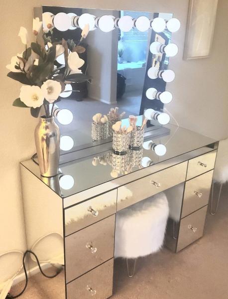 Custom Designs Vanity Lights Ideal for Table Desktop Dresser and Bathroom Dressing