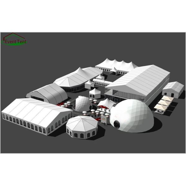 Temporary Storage Outdoor Warehouse Tent For Military , 30m Width