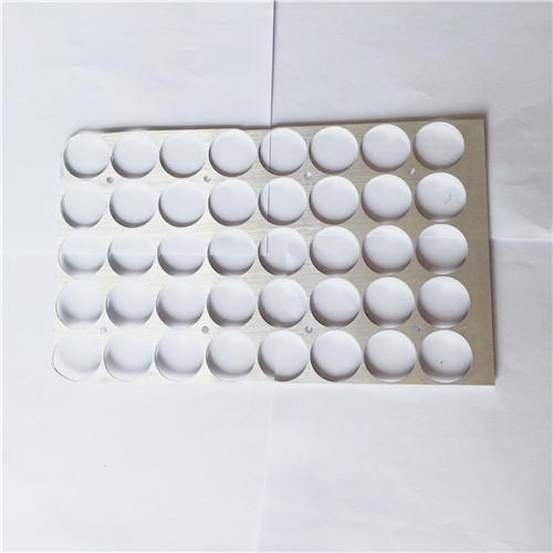 Customized aluminum stamping plate LED lens holder with brush