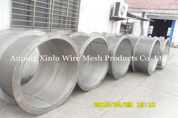 Águas residuais internas de Mesh Drum Full Welded For do fio do diâmetro 1250mm