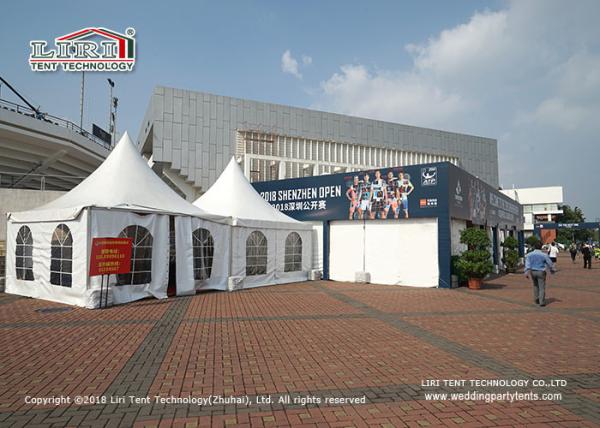 Polyester Textile 5X5m Gazebo Canopy Tent Wind Resistance 100km/H